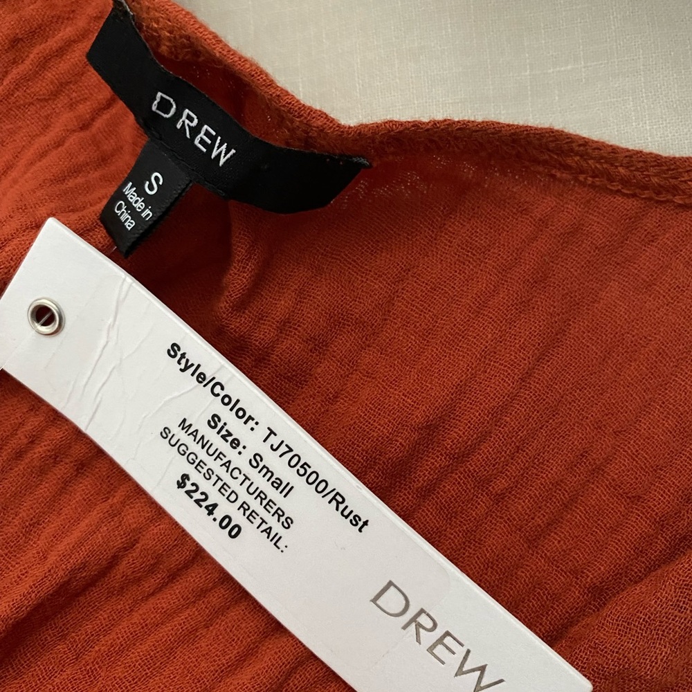 DREW Rust Warp Dress - Picture 2 of 4